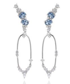 Pendientes Marina Garcia | Pendientes Someil Azul En Plata