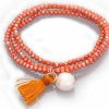 Pulseras Marina Garcia | Pulsera Zen Coral En Plata Rosa