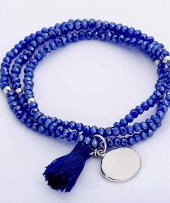 Pulseras Marina Garcia | Pulsera Zen Azul En Plata