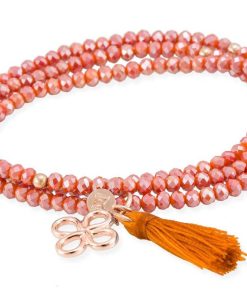 Pulseras Marina Garcia | Pulsera Zen Coral En Plata Rosa