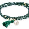 Pulseras Marina Garcia | Pulsera Zen Verde Con Perla