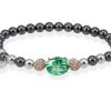 Pulseras Marina Garcia | Pulsera Paradise Verde En Plata