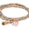 Pulseras Marina Garcia | Pulsera Zen Dorado En Plata Rosa