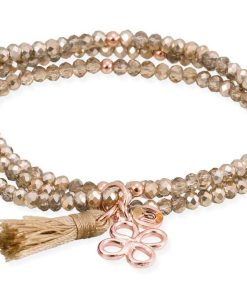 Pulseras Marina Garcia | Pulsera Zen Dorado En Plata Rosa