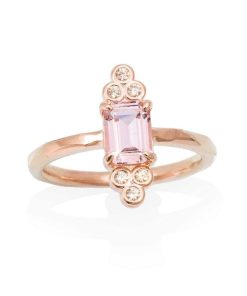 Anillos Marina Garcia | Anillo Versalles Rosa En Plata Rosa