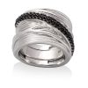 Anillos Marina Garcia | Anillo Fills Negro En Plata