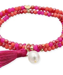 Pulseras Marina Garcia | Pulsera Zen Buganvilla Con Perla