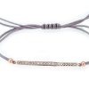 Pulseras Marina Garcia | Pulsera Suite Blanco En Plata Rosa