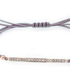 Pulseras Marina Garcia | Pulsera Suite Blanco En Plata Rosa