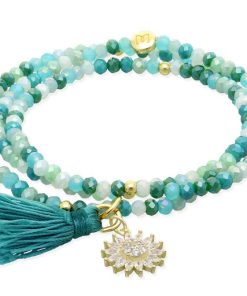 Pulseras Marina Garcia | Pulsera Zen Menta Con Sol