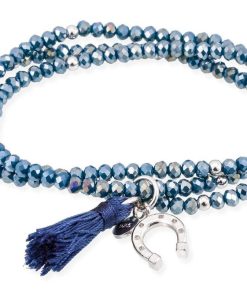 Pulseras Marina Garcia | Pulsera Zen Azul En Plata