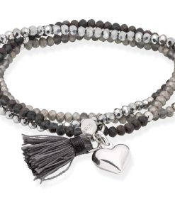 Pulseras Marina Garcia | Pulsera Zen Gris En Plata