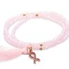 Pulseras Marina Garcia | Pulsera Zen Rosa En Plata Rosa