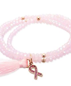 Pulseras Marina Garcia | Pulsera Zen Rosa En Plata Rosa