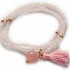 Pulseras Marina Garcia | Pulsera Zen Rosa En Plata Rosa