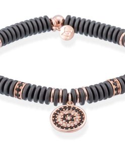 Pulseras Marina Garcia | Pulsera Full Moon En Plata Rosa