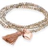 Pulseras Marina Garcia | Pulsera Zen Dorado En Plata Rosa