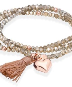 Pulseras Marina Garcia | Pulsera Zen Dorado En Plata Rosa