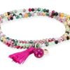 Pulseras Marina Garcia | Pulsera Zen Rosa En Plata Rosa