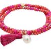 Pulseras Marina Garcia | Pulsera Zen Buganvilla Con Perla