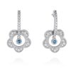 Pendientes Marina Garcia | Pendientes Laze Azul En Plata