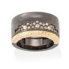 Anillos Marina Garcia | Anillo Mirage Co Ac En Plata Negra