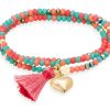 Pulseras Marina Garcia | Pulsera Zen Mandarina Con Coraz N