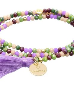 Pulseras Marina Garcia | Pulsera Zen Provenza Con Chapa Gracias