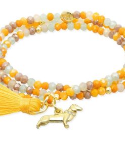 Pulseras Marina Garcia | Pulsera Zen Mostaza Con Perro