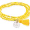 Pulseras Marina Garcia | Pulsera Zen Amarillo En Plata