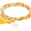 Pulseras Marina Garcia | Pulsera Zen Mostaza Con Chapa Gracias