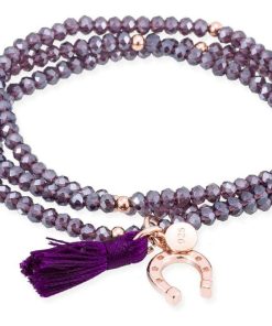 Pulseras Marina Garcia | Pulsera Zen Malva En Plata Rosa