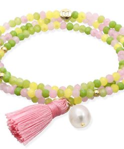 Pulseras Marina Garcia | Pulsera Zen British Rose Con Perla