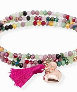 Pulseras Marina Garcia | Pulsera Zen Rosa En Plata Rosa