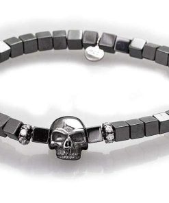 Pulseras Marina Garcia | Pulsera Bad En Plata Negra