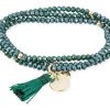 Pulseras Marina Garcia | Pulsera Zen Verde Con Peseta