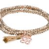 Pulseras Marina Garcia | Pulsera Zen Dorado En Plata Rosa