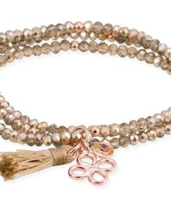 Pulseras Marina Garcia | Pulsera Zen Dorado En Plata Rosa