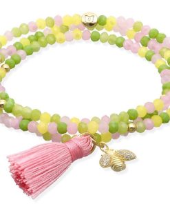 Pulseras Marina Garcia | Pulsera Zen British Rose Con Abeja