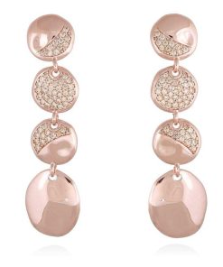 Pendientes Marina Garcia | Pendientes Bari Co Ac En Plata Rosa