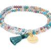 Pulseras Marina Garcia | Pulsera Zen Ocean A Con Chapa Gracias