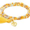 Pulseras Marina Garcia | Pulsera Zen Mostaza Con Charm Love