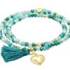 Pulseras Marina Garcia | Pulsera Zen Menta Con Coraz N