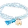 Pulseras Marina Garcia | Pulsera Zen Aguamarina Con Elefante