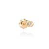 Pendientes Marina Garcia | Piercing Chaton Mini En Oro Amarillo 18Kt Y Diamante