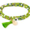 Pulseras Marina Garcia | Pulsera Zen Ne N Pistacho Con Peseta