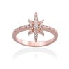 Anillos Marina Garcia | Anillo Estrella Para Novias En Plata Rosa