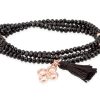 Pulseras Marina Garcia | Pulsera Zen Negro En Plata Rosa