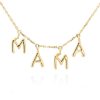 Gargantillas Marina Garcia | Colgante Letra Mama En Oro Amarillo 18Kt