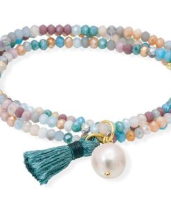 Pulseras Marina Garcia | Pulsera Zen Ocean A Con Perla